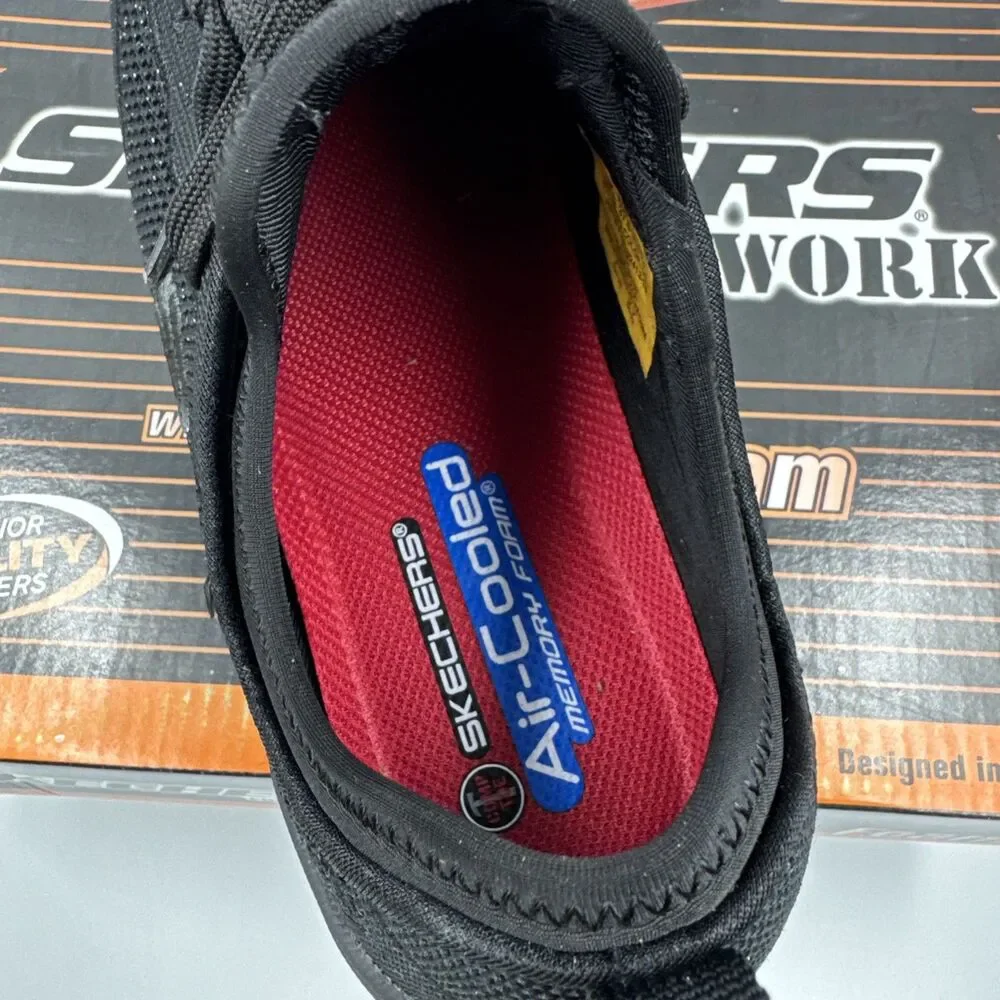 SKECHERS 108033 Women's Bulklin Balran Composite Toe Work Shoe Black Size 7.5